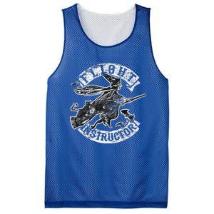 Flight Instructor Funny Halloween Witch Costume Gift Mesh Reversible Basketball Jersey Tank