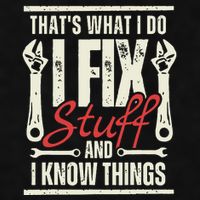 Funny I Fix Stuff T Mechanic Engineer Garage Ladies PosiCharge Tri-Blend Wicking Tank