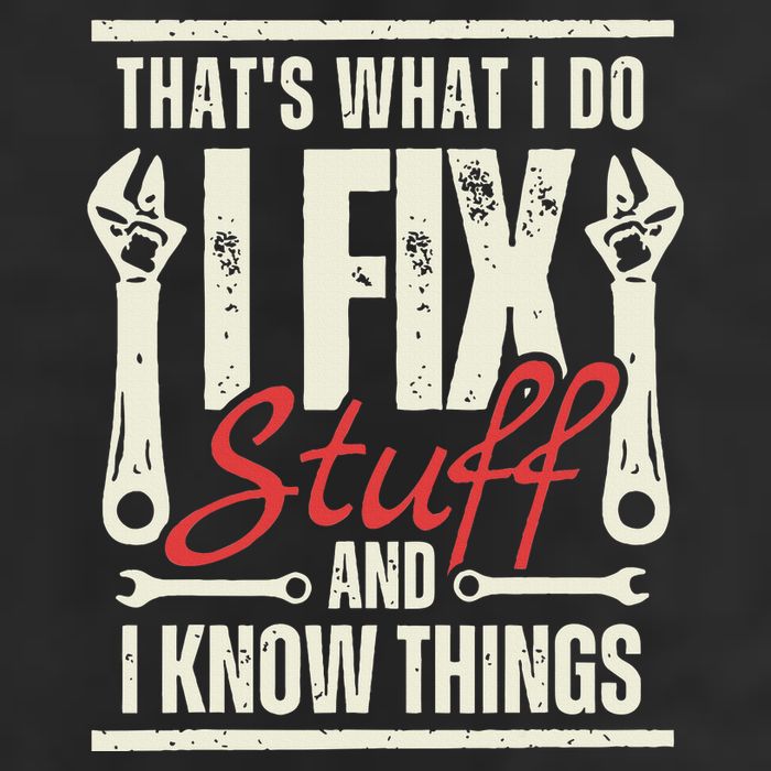 Funny I Fix Stuff T Mechanic Engineer Garage Cool Comfort Performance Bucket Hat