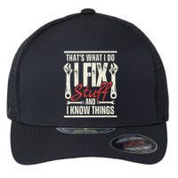 Funny I Fix Stuff T Mechanic Engineer Garage Flexfit Unipanel Trucker Cap