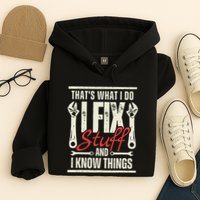 Funny I Fix Stuff T Mechanic Engineer Garage Hoodie
