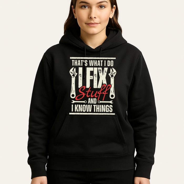 Funny I Fix Stuff T Mechanic Engineer Garage Hoodie