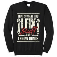 Funny I Fix Stuff T Mechanic Engineer Garage Sweatshirt