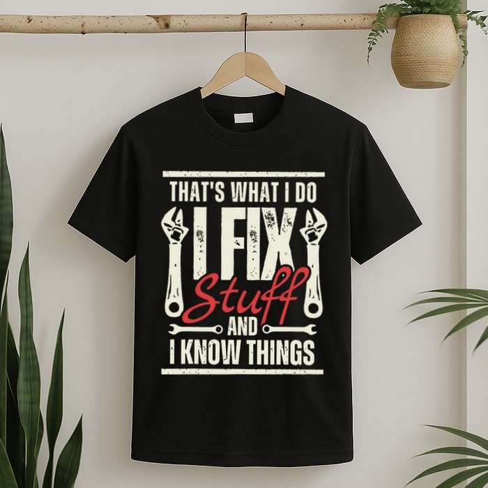 Funny I Fix Stuff T Mechanic Engineer Garage T-Shirt