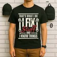 Funny I Fix Stuff T Mechanic Engineer Garage T-Shirt