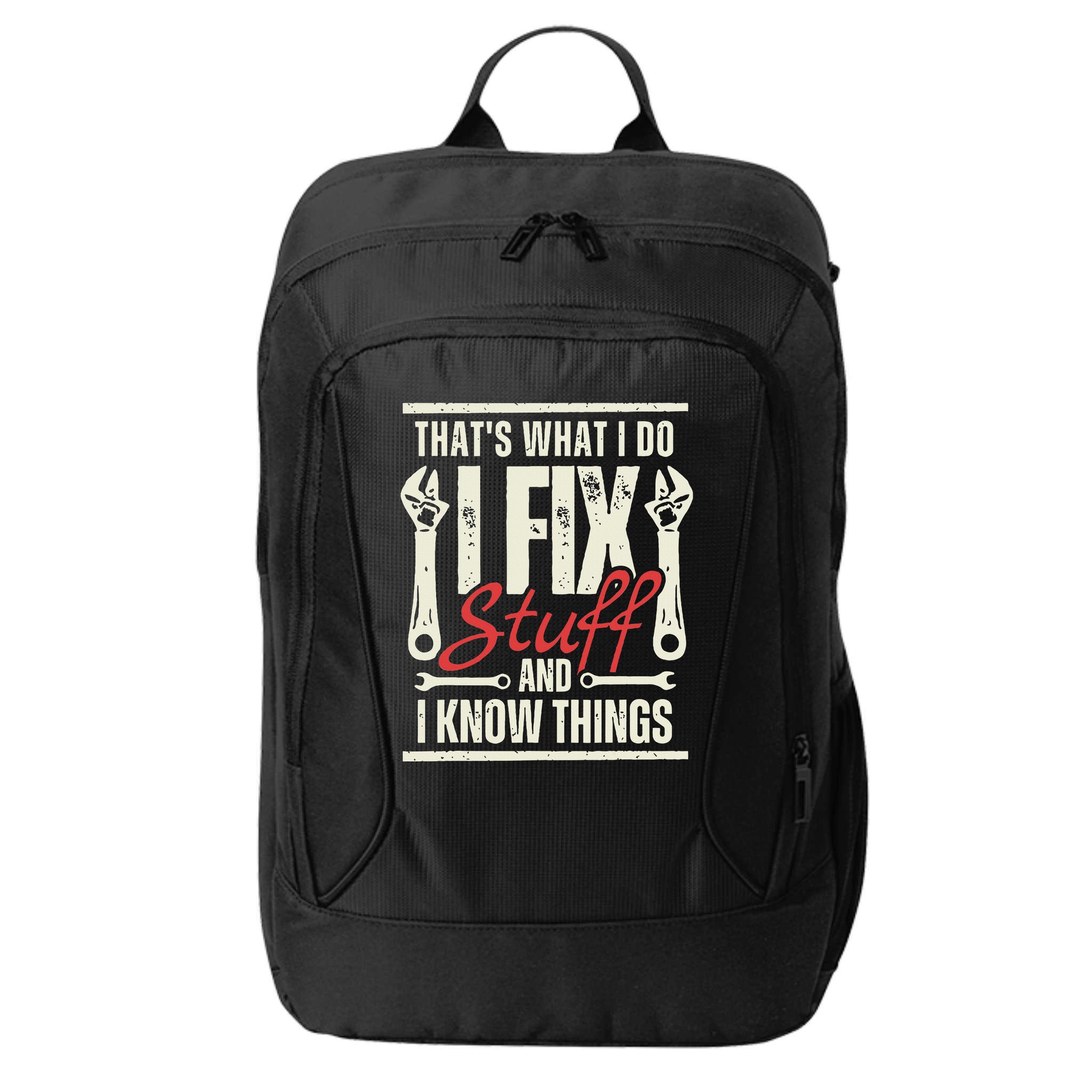 Funny I Fix Stuff T Mechanic Engineer Garage City Backpack
