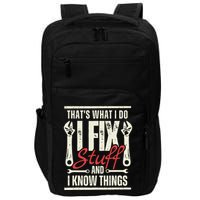 Funny I Fix Stuff T Mechanic Engineer Garage Impact Tech Backpack