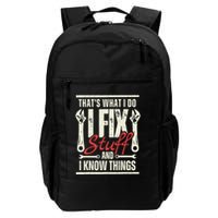 Funny I Fix Stuff T Mechanic Engineer Garage Backpack