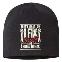 Funny I Fix Stuff T Mechanic Engineer Garage Sustainable Beanie