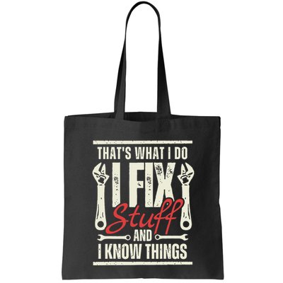 Funny I Fix Stuff T Mechanic Engineer Garage Bag