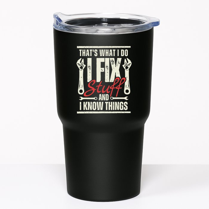Funny I Fix Stuff T Mechanic Engineer Garage Tumbler