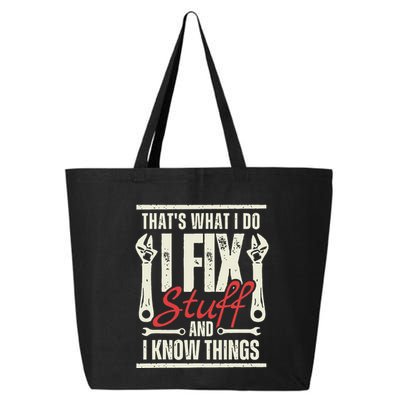 Funny I Fix Stuff T Mechanic Engineer Garage 25L Jumbo Tote