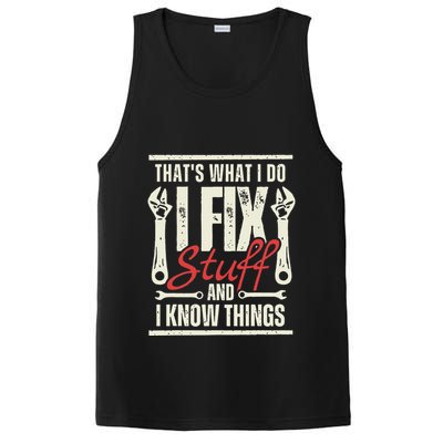Funny I Fix Stuff T Mechanic Engineer Garage PosiCharge Competitor Tank