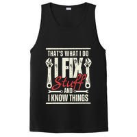 Funny I Fix Stuff T Mechanic Engineer Garage PosiCharge Competitor Tank