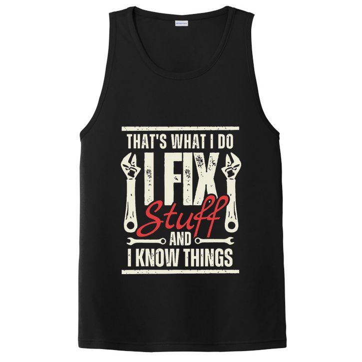 Funny I Fix Stuff T Mechanic Engineer Garage PosiCharge Competitor Tank