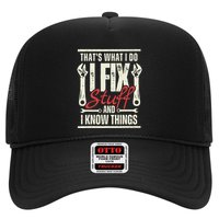 Funny I Fix Stuff T Mechanic Engineer Garage Trucker Hat