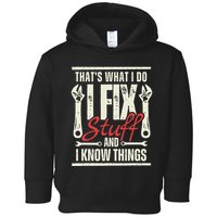 Funny I Fix Stuff T Mechanic Engineer Garage Toddler Hoodie