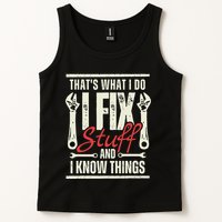 Funny I Fix Stuff T Mechanic Engineer Garage Tank Top