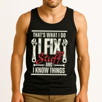 Funny I Fix Stuff T Mechanic Engineer Garage Tank Top