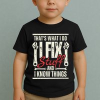 Funny I Fix Stuff T Mechanic Engineer Garage Toddler T-Shirt