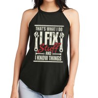 Funny I Fix Stuff T Mechanic Engineer Garage Women's Perfect Tri Rocker Tank