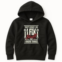 Funny I Fix Stuff T Mechanic Engineer Garage Kids Hoodie