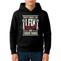 Funny I Fix Stuff T Mechanic Engineer Garage Kids Hoodie