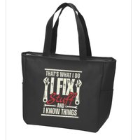 Funny I Fix Stuff T Mechanic Engineer Garage Zip Tote Bag