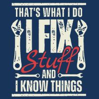 Funny I Fix Stuff T Mechanic Engineer Garage Infant Baby Jersey Bodysuit