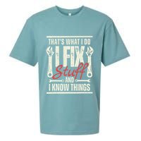 Funny I Fix Stuff T Mechanic Engineer Garage Sueded Cloud Jersey T-Shirt