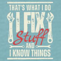 Funny I Fix Stuff T Mechanic Engineer Garage Sueded Cloud Jersey T-Shirt