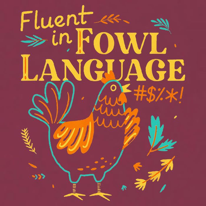 Fluent In Fowl Language Funny Novelty Chicken Lover 16oz Travel Tumbler