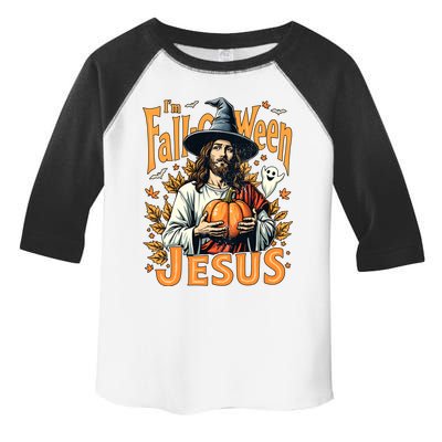 Funny IM Falloween Jesus Christian Halloween Thanksgiving Meaningful Gift Toddler Fine Jersey T-Shirt