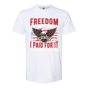 Freedom Isn't Free Proud Army Veteran Dad Grandpa Funny Gift Softstyle CVC T-Shirt