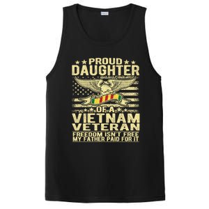 Freedom Isn't Free Proud Daughter Of A Vietnam Veteran Gift PosiCharge Competitor Tank