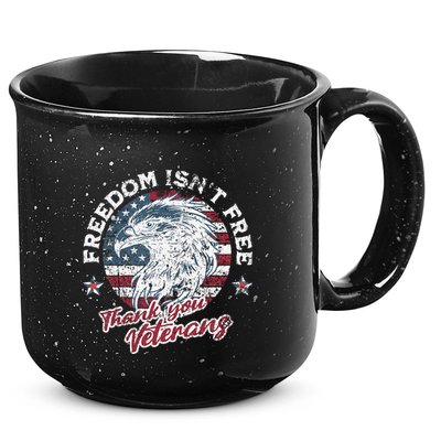 Freedom IsnT Free Thank You Veterans Memorial Day Patriotic 15oz Campfire Ceramic Mug