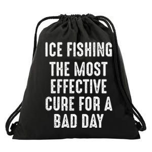 Funny Ice Fishing Of Course Our Rods Ice Fisherman Drawstring Bag