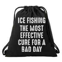 Funny Ice Fishing Of Course Our Rods Ice Fisherman Drawstring Bag