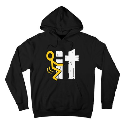 Fuck It Funny Stick Man Hump Screw Sex Humor Hoodie