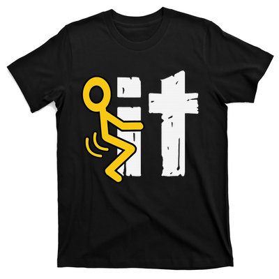 Fuck It Funny Stick Man Hump Screw Sex Humor T-Shirt