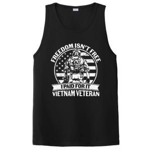 Freedom Isn't Free I Paid For It Proud Vietnam Veteran Gifts PosiCharge Competitor Tank