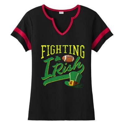 Fighting Irish Football Classic Ladies Halftime Notch Neck Tee