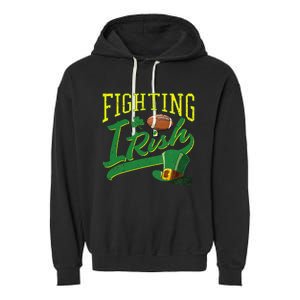 Fighting Irish Football Classic Garment-Dyed Fleece Hoodie