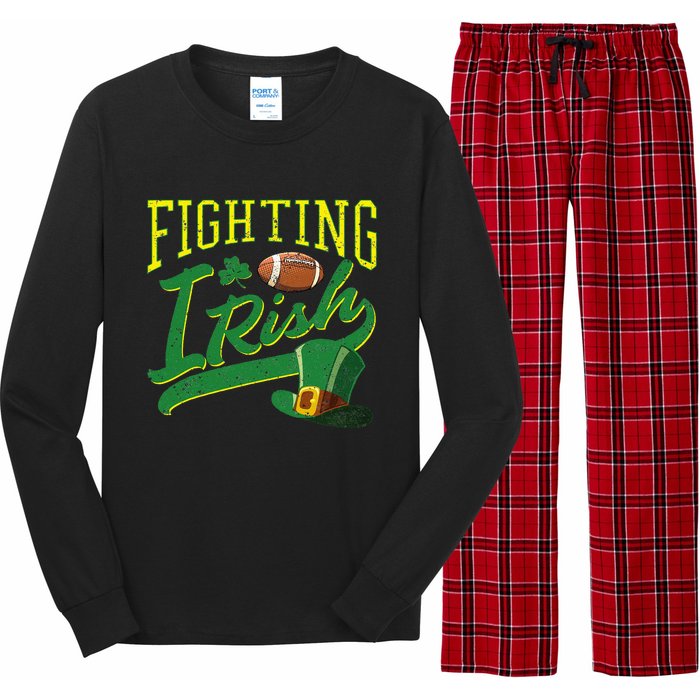 Fighting Irish Football Classic Long Sleeve Pajama Set