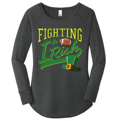 Fighting Irish Football Classic Women's Perfect Tri Tunic Long Sleeve Shirt