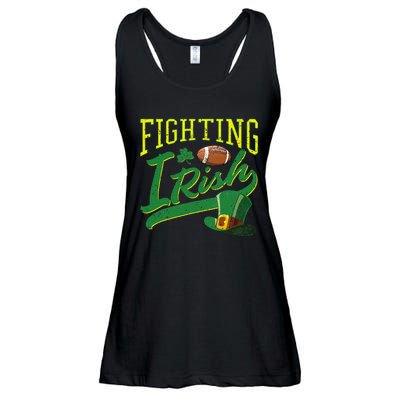 Fighting Irish Football Classic Ladies Essential Flowy Tank