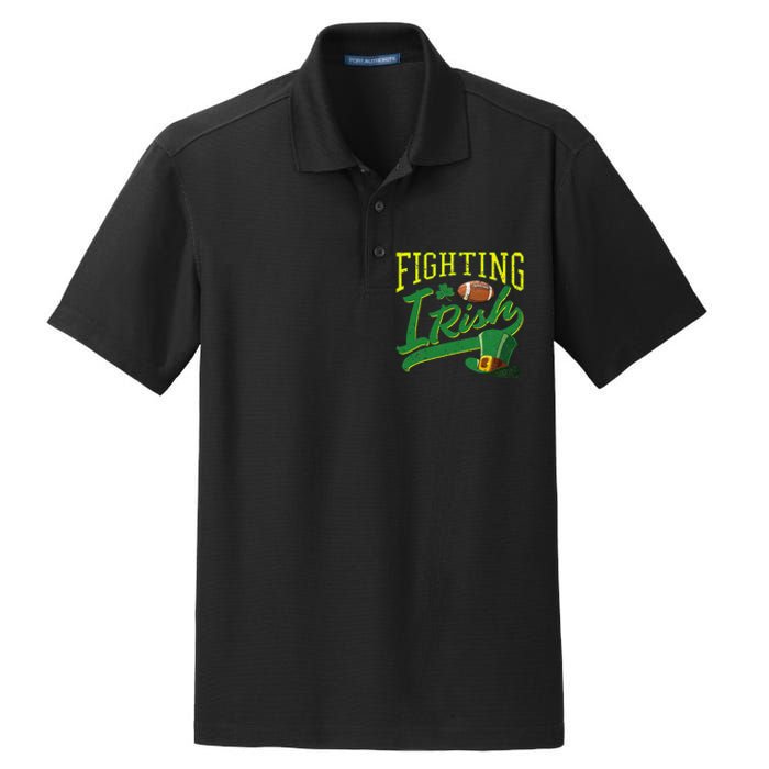 Fighting Irish Football Classic Dry Zone Grid Polo