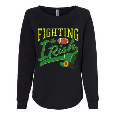 Fighting Irish Football Classic Womens California Wash Sweatshirt