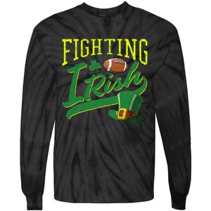 Fighting Irish Football Classic Tie-Dye Long Sleeve Shirt