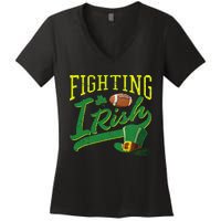 Fighting Irish Football Classic Women's V-Neck T-Shirt